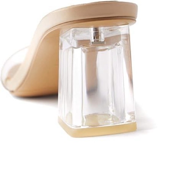 Zara VINYL MULES WITH METHACRYLATE ACRYLIC HEEL Size 9 / 40 - Picture 9 of 10